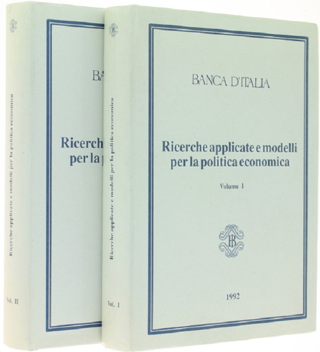 Ricerche applicate e modelli per la politica economica: Perugia, 14-16 marzo1991.