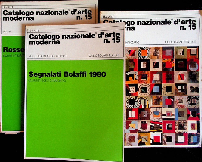 Catalogo nazionale Bolaffi d'arte moderna, n. 15: I. Critico e finanziario; II. Segnalati Bolaffi 1980; IV. Rassegna arte 1980.