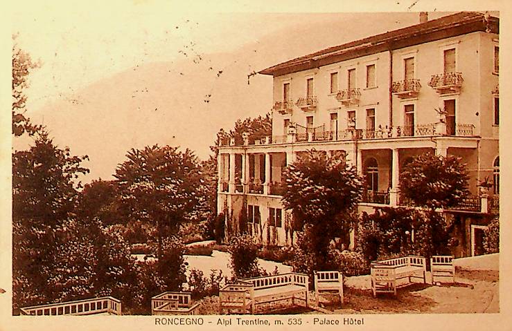 Roncegno. Alpi Trentine, m. 535, Palace Hotel.