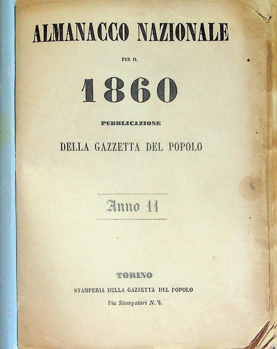 Almanacco nazionale: 1860.
