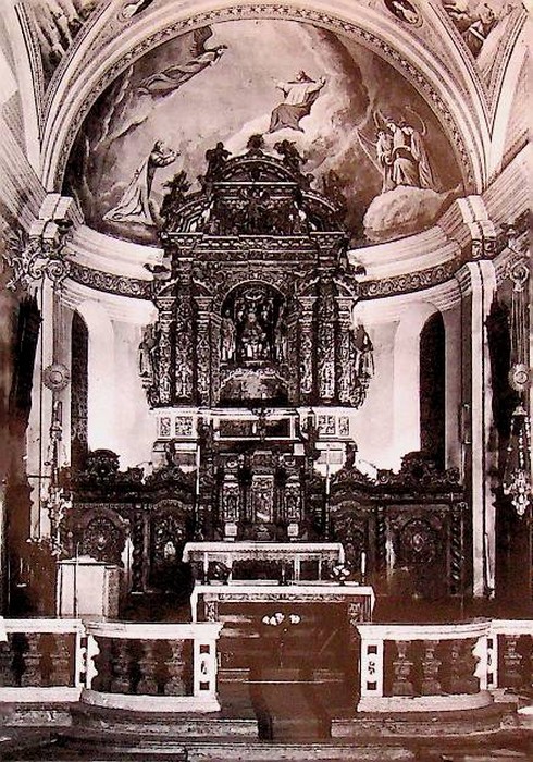 Segonzano (Trentino). Chiesa Parrocchiale Altare Maggiore.