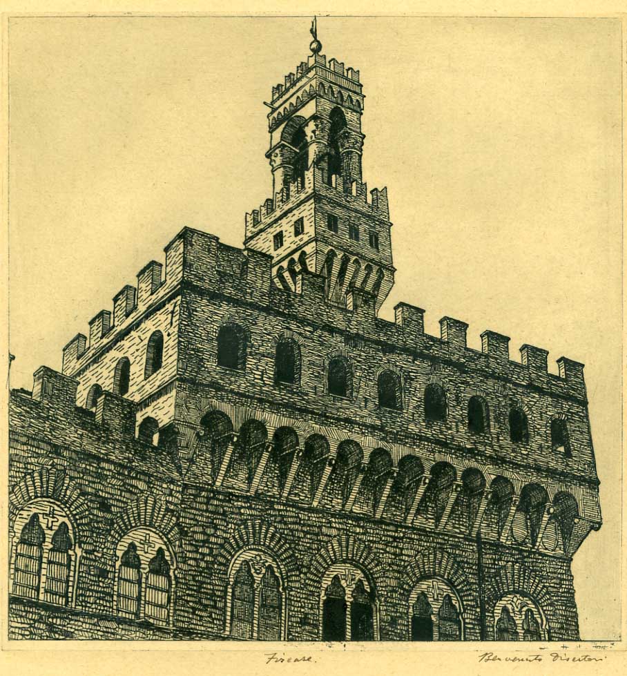 Palazzo della Signoria a Firenze (1916).