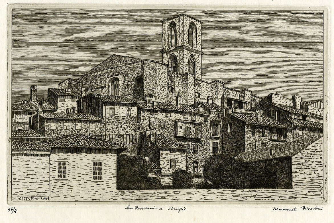 Il campanile di S. Domenico a Perugia (1912-1915).