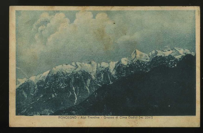 Roncegno. Alpi Trentine. Gruppo di Cima Dodici (m. 2341).