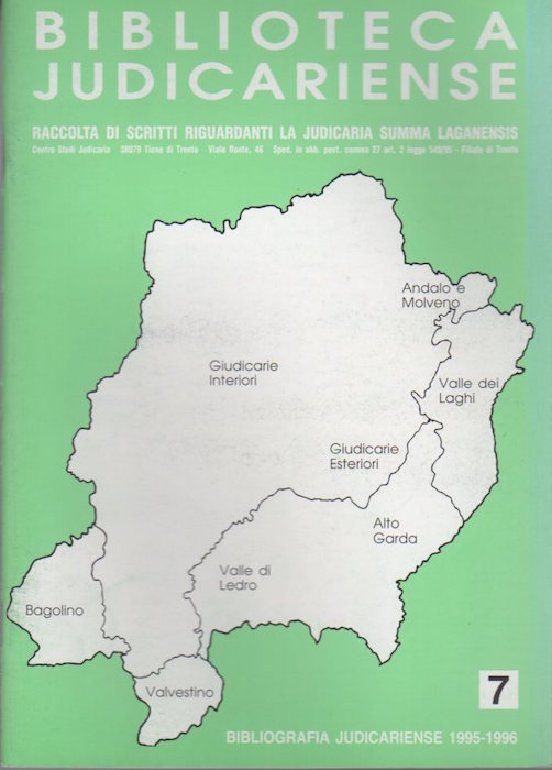 Bbibliografia Judicariense: 1995-1996.