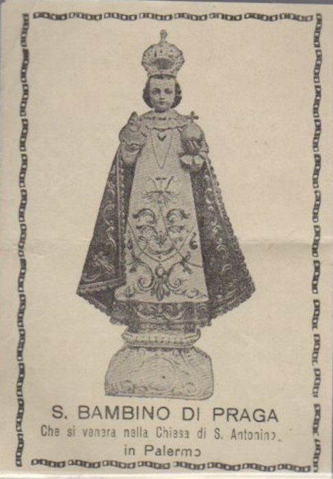 S. Bambino di Praga che si venera nella Chiesa di S. Antonio in Palermo.
