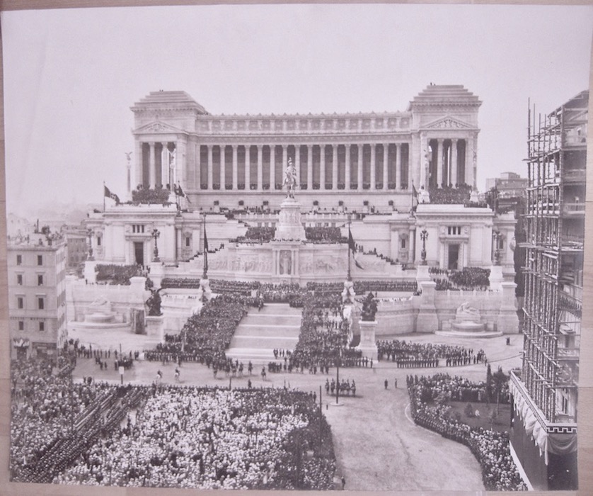 Veduta panoramica dell'inaugurazione dell'Altare della Patria: 4 giugno 1911.
